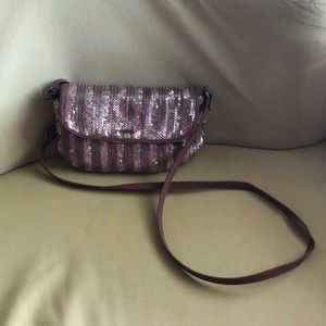 Gold Abercrombie & Fitch Sequin Crossbody